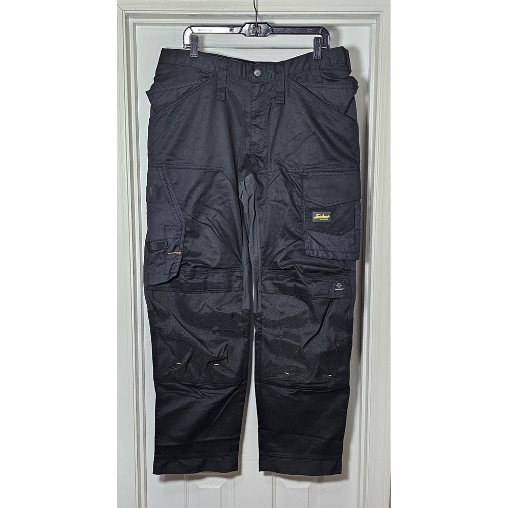 SNICKERS WORK TROUSERS 6251 LOOSE FIT ALLROUND STRETCH HOLSTER POCKET Size 38x32